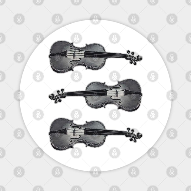 Violins Magnet by Marccelus